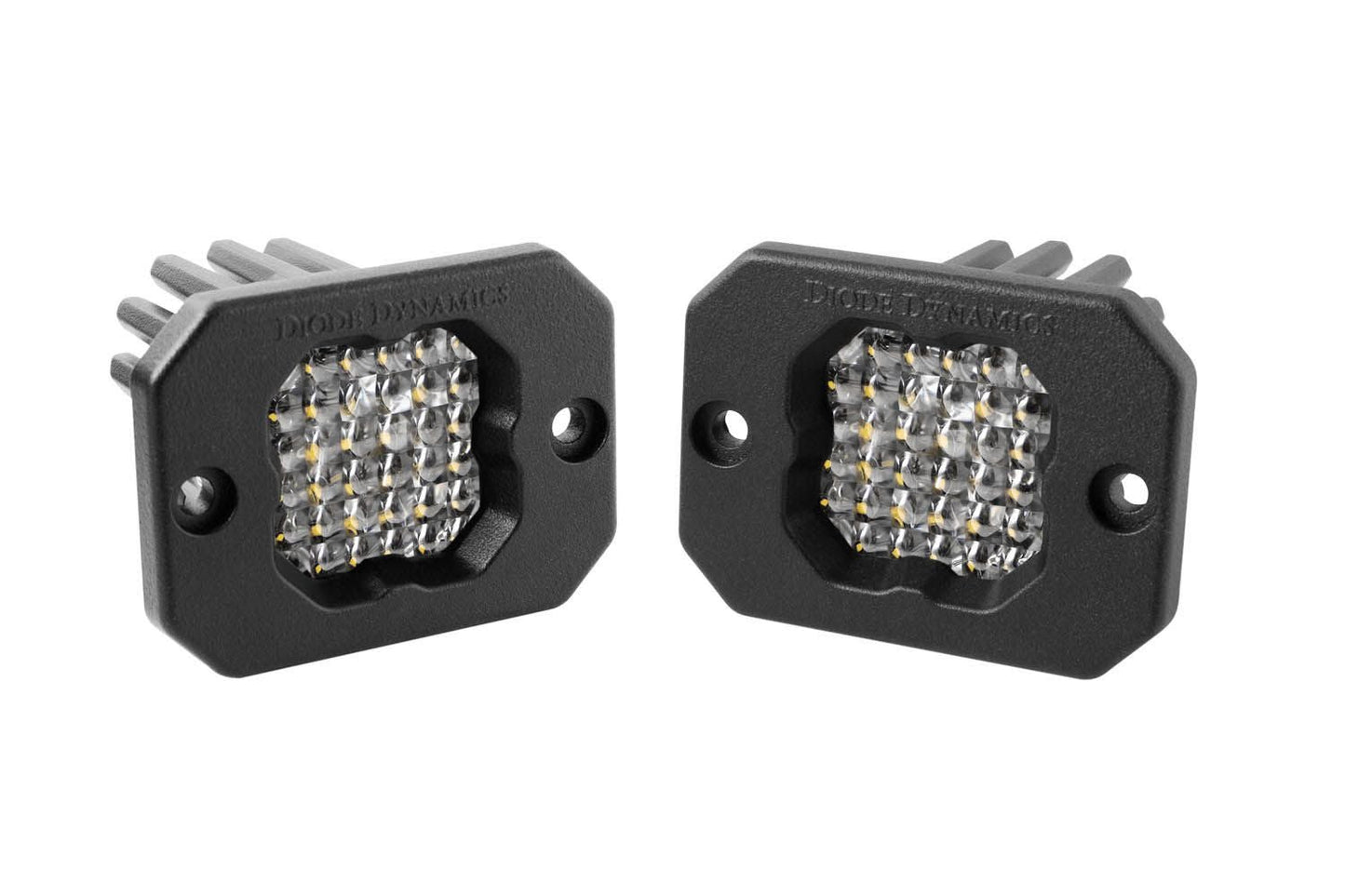 Diode Dynamics Stage Series C1 SSC1 White Flush Mount LED Pod (Pair)