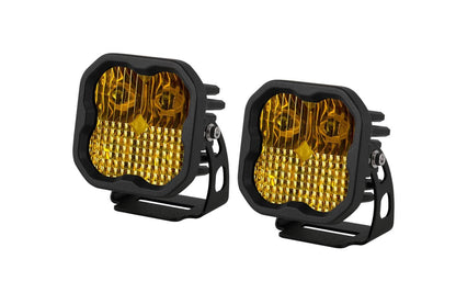 Diode Dynamics SS3 Stage Series 3" (YELLOW) Sport Standard LED Pod (pair)