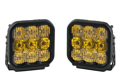 Diode Dynamics Stage Series 5" YELLOW PRO LED Pod (pair) SS5