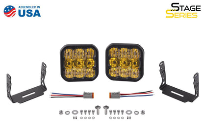 Diode Dynamics Stage Series 5" YELLOW PRO LED Pod (pair) SS5