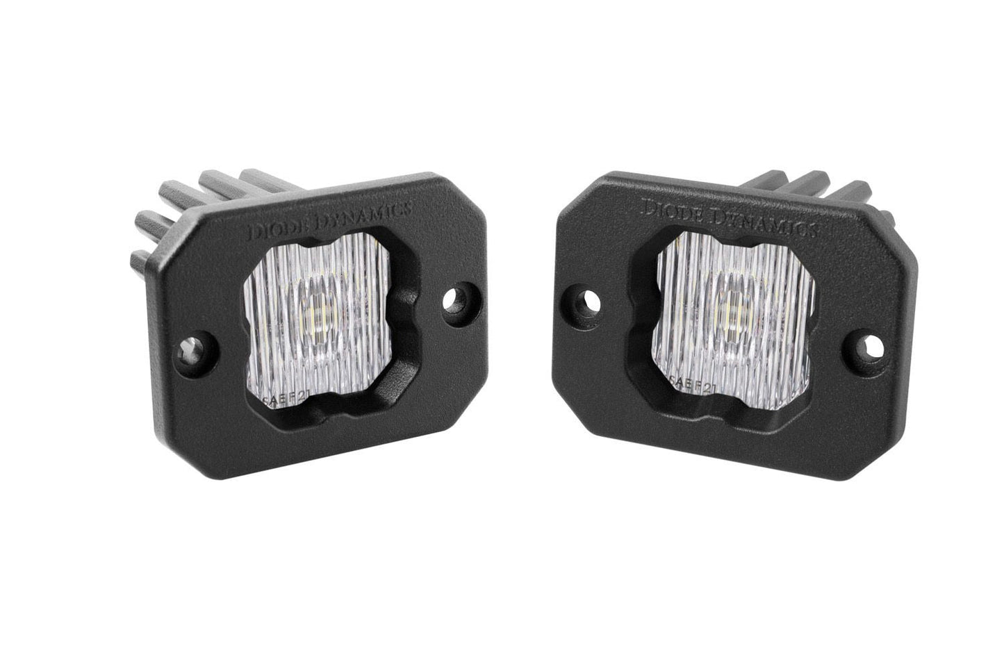 Diode Dynamics Stage Series C1 SSC1 White Flush Mount LED Pod (Pair)