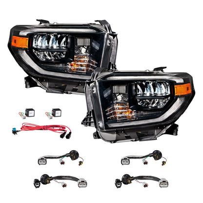 2014-2021 Toyota Tundra LED Reflector Headlights Pair Form Lighting - FL0002