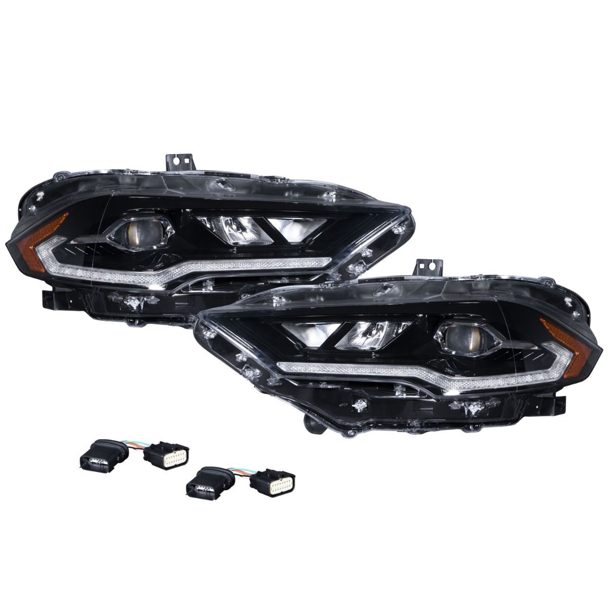 2018-2023 Ford Mustang LED Headlights Pair Form Lighting - FL0009