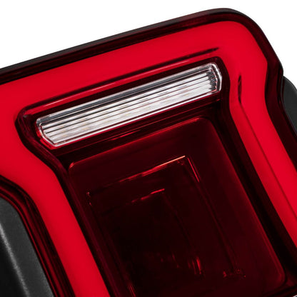 2018-2024 Jeep Wrangler LED Tail Lights Red or Smoked Lens Pair Form Lighting - FL0013 & FL0014