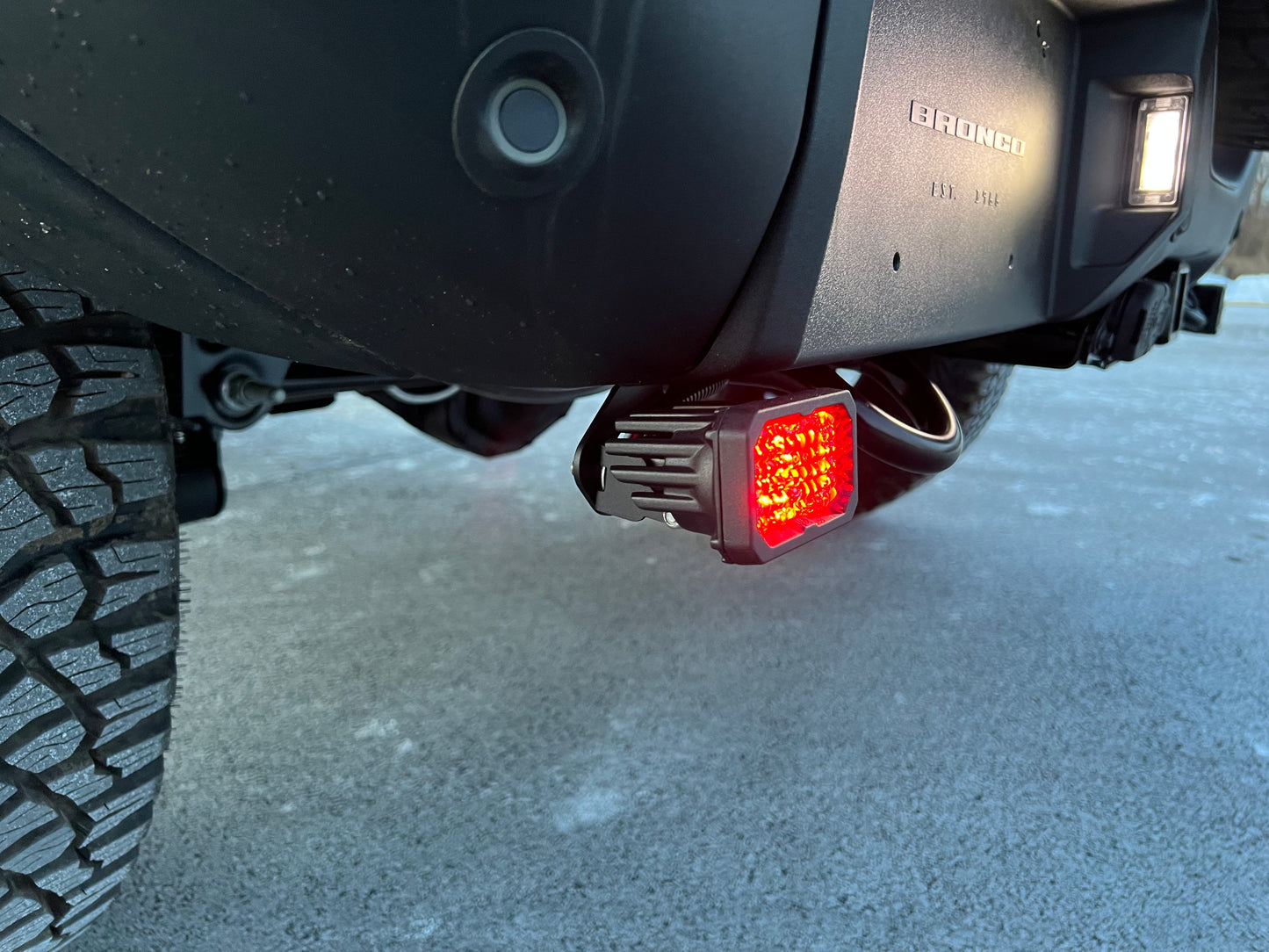 SPV Parts 2021-2025 Ford Bronco Rear Diode Dynamics SS2 Series Reverse Light Kit (No Drill) Red Backlight Rear LED