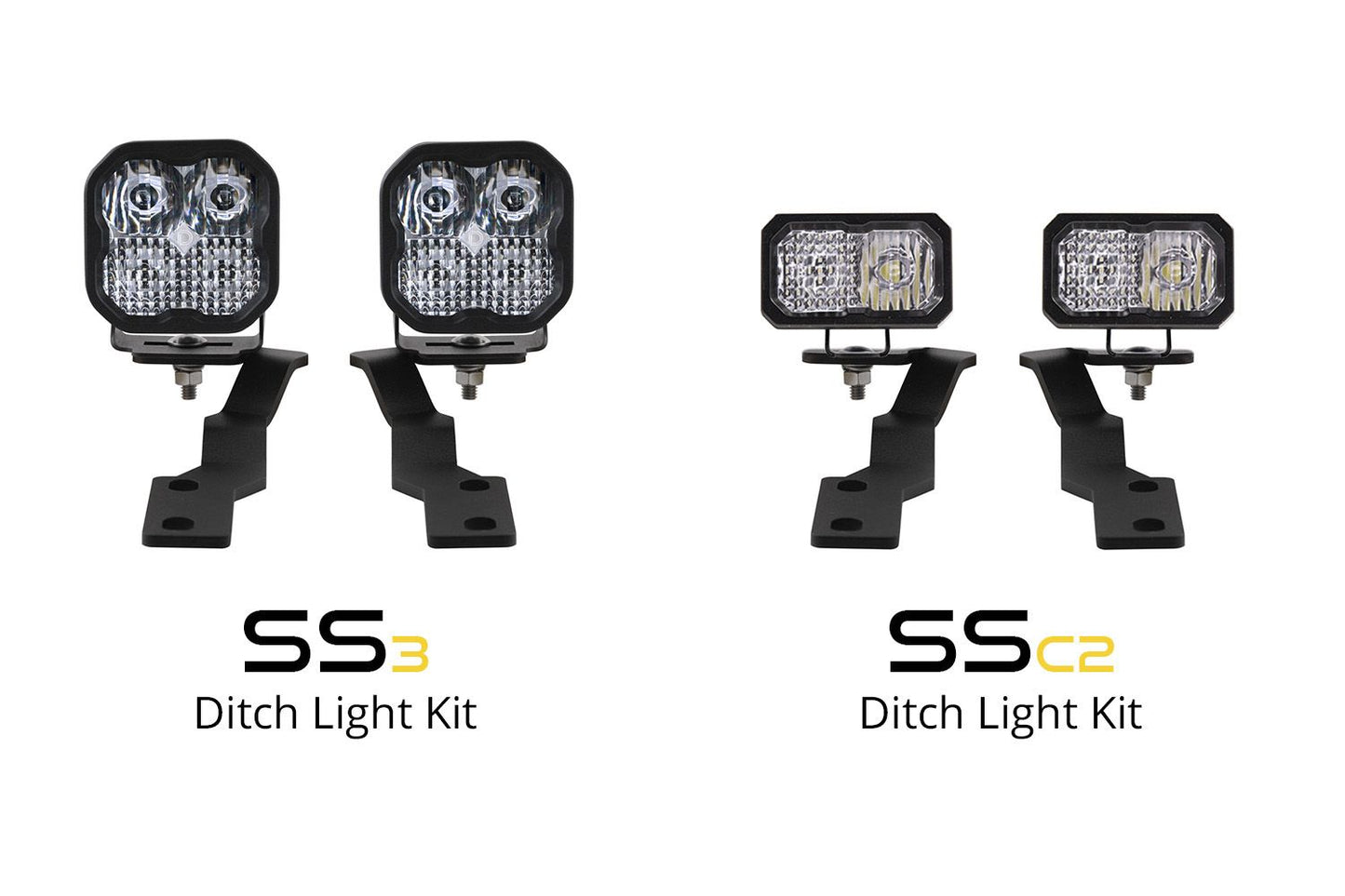 Diode Dynamics Stage Series A-Pillar / Ditch Light Brackets for 2016-2023 Toyota Tacoma - DD6371