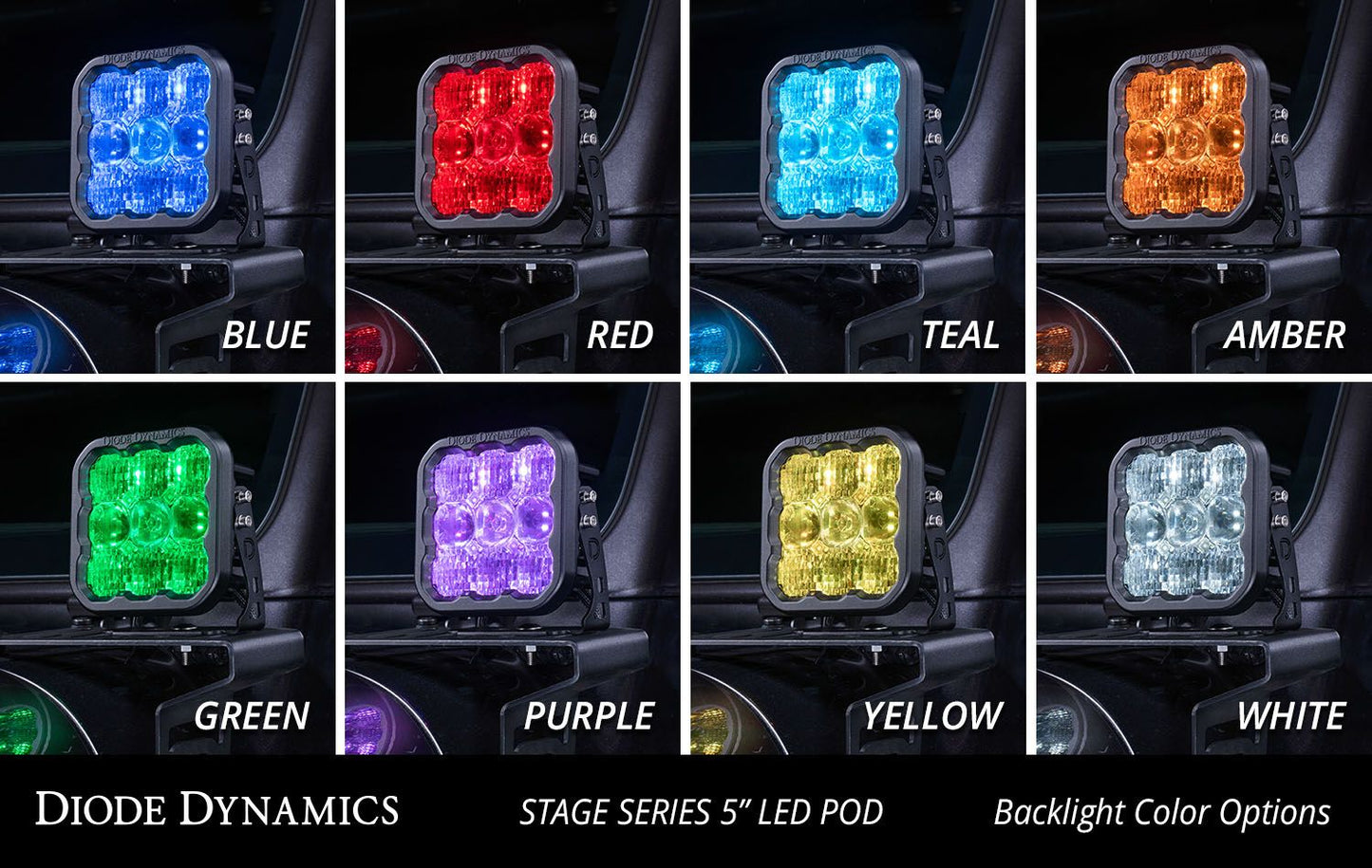 Diode Dynamics Stage Series 5" White Sport LED Pod (pair) SS5
