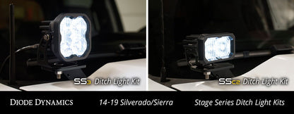 Stage Series Backlit Ditch Light Kit For 2014-2019 GMC Sierra 1500