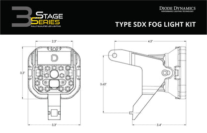 SS3 SAE Type SDX Fog Light Kit