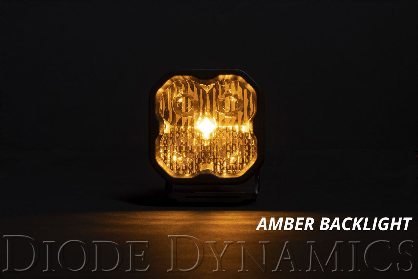 Stage Series 3" SAE Yellow Pro LED Pod with Amber Backlight (one)