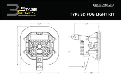 SS3 SAE Type SD Fog Light Kit