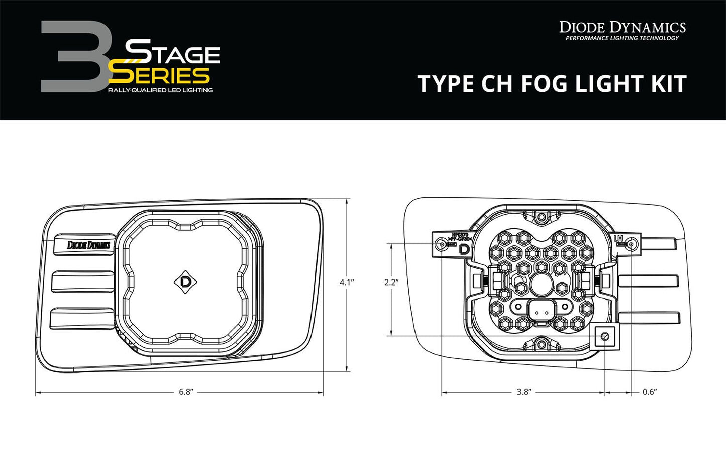 SS3 LED Type CH Fog Light Kit Chevy/GMC