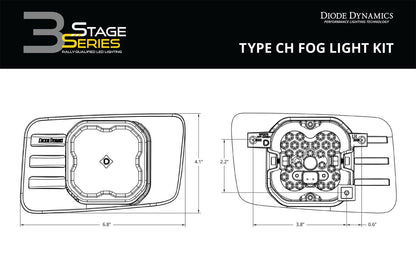 SS3 LED Type CH Fog Light Kit Chevy/GMC