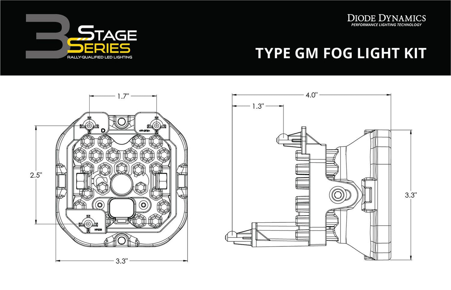 SS3 SAE Type GM/Chevy/Pontiac Fog Light Kit
