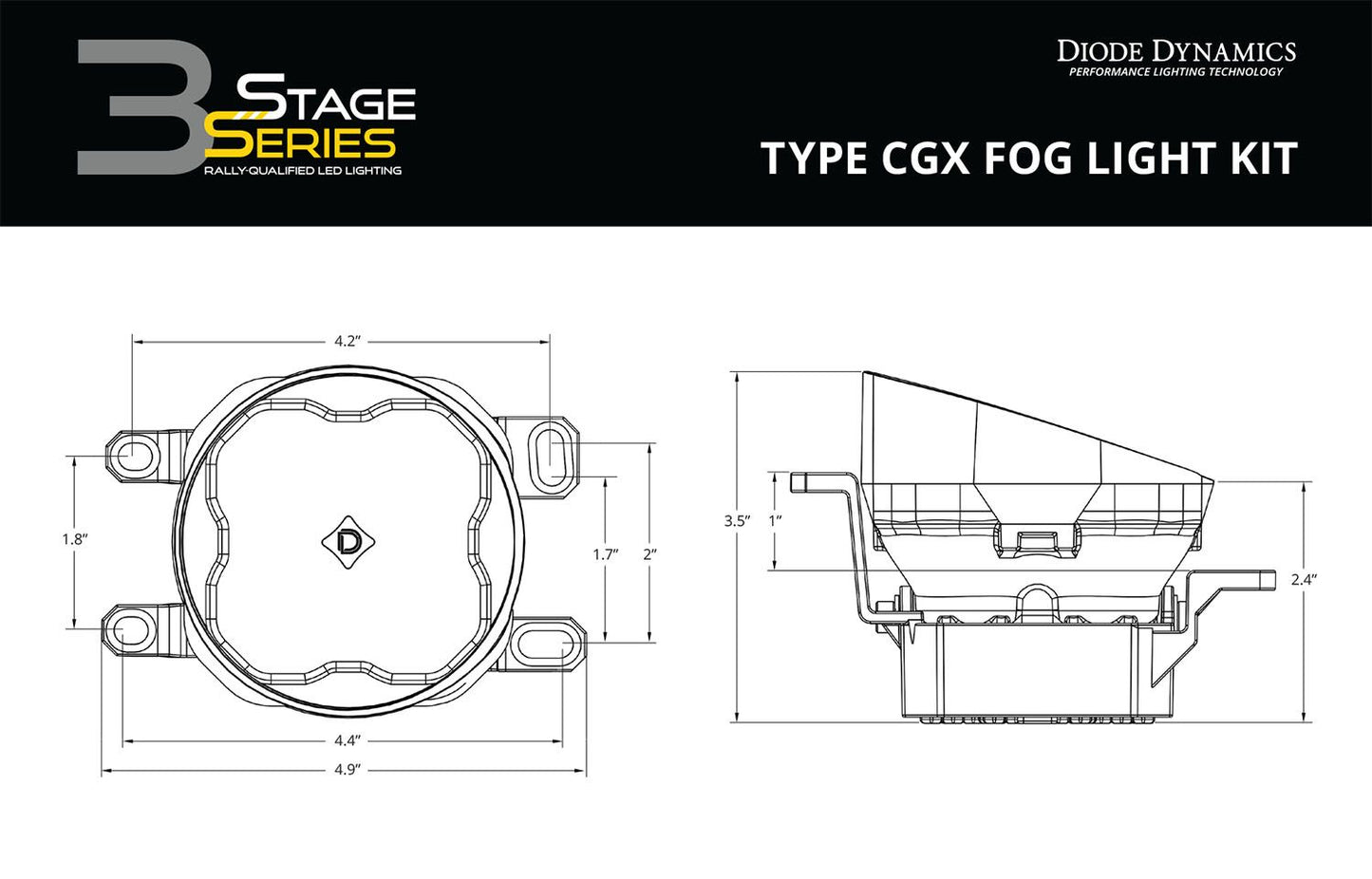 SS3 SAE Type B Fog Light Kit Lexus/Subaru/Toyota