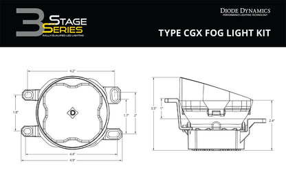 SS3 SAE Type B Fog Light Kit Lexus/Subaru/Toyota