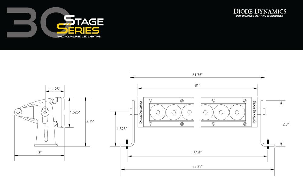 Stage Series 30" Light Bar For 2016-2018 Subaru Forester