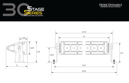 Stage Series 30" Light Bar For 2016-2018 Subaru Forester
