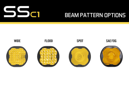 Diode Dynamics Yellow Lens for Stage Series C1 Pods (Sold Singles)