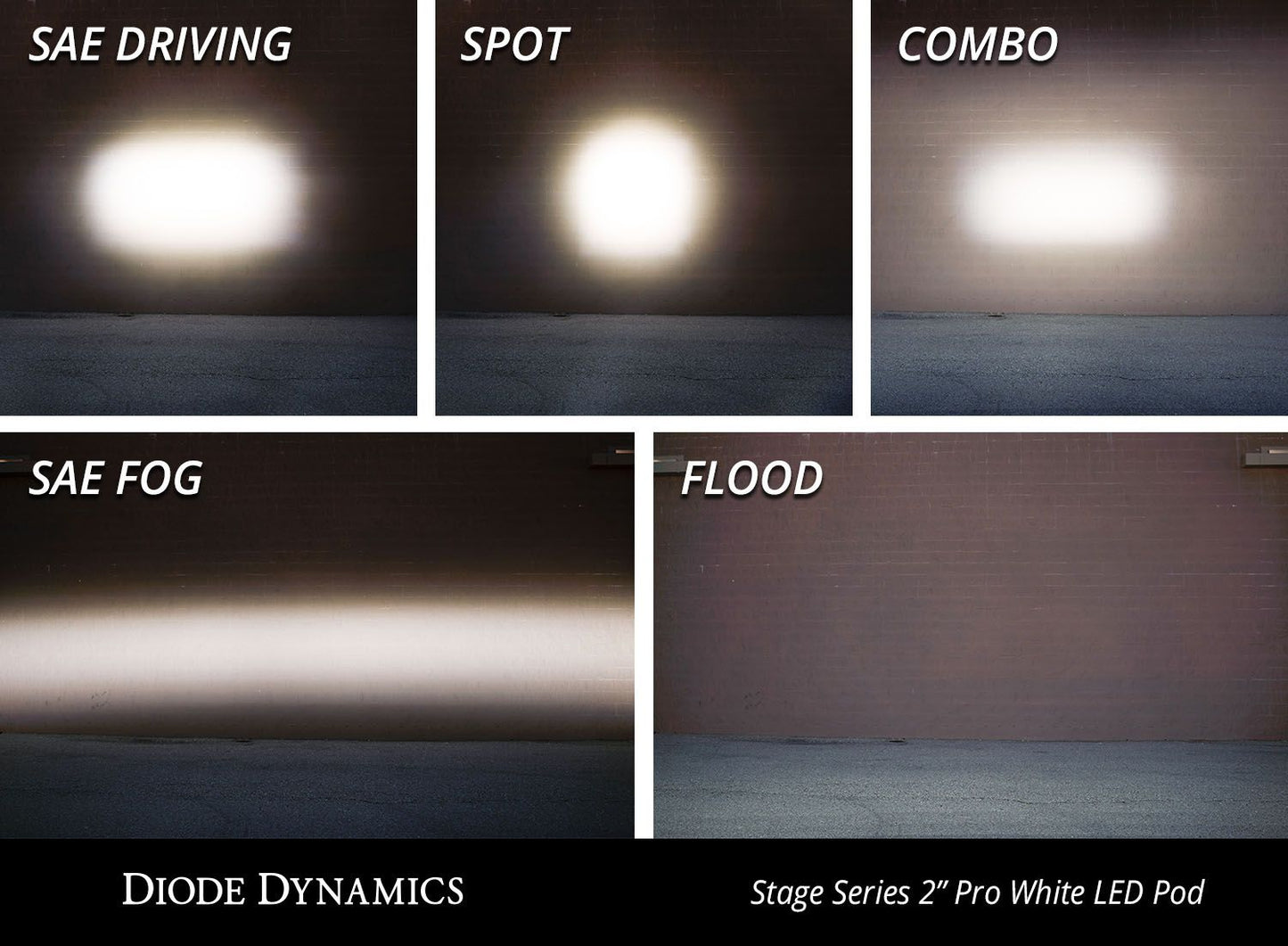Stage Series 2" SSC2 1.0 SAE/DOT White Pro Standard LED Pod (one)