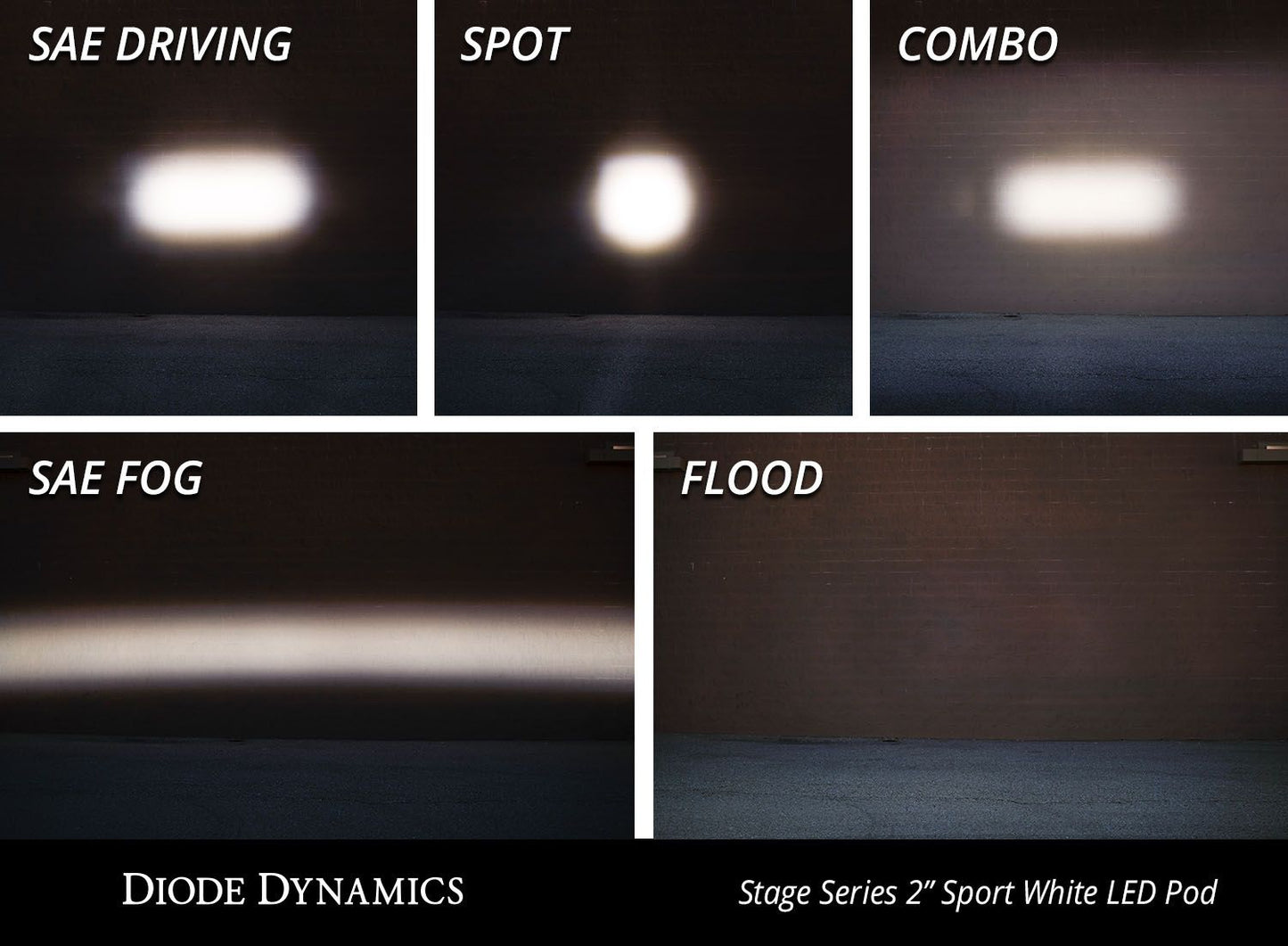 Stage Series 2" SSC2 1.0 SAE/DOT White Sport Standard LED Pod (one)