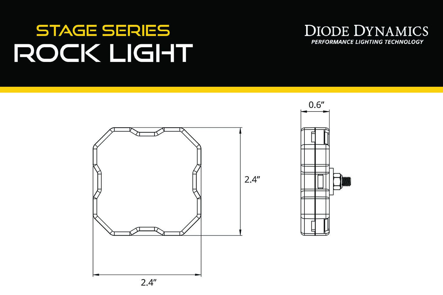 Stage Series RGBW LED Rock Light Kit ( 4 / 8 / 12 ) pack
