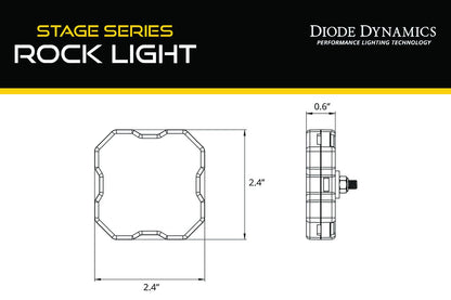 Stage Series RGBW LED Rock Light Kit ( 4 / 8 / 12 ) pack