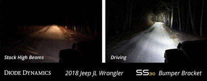 2018-2025 Jeep JL Wrangler Bumper LED Lightbar Kit